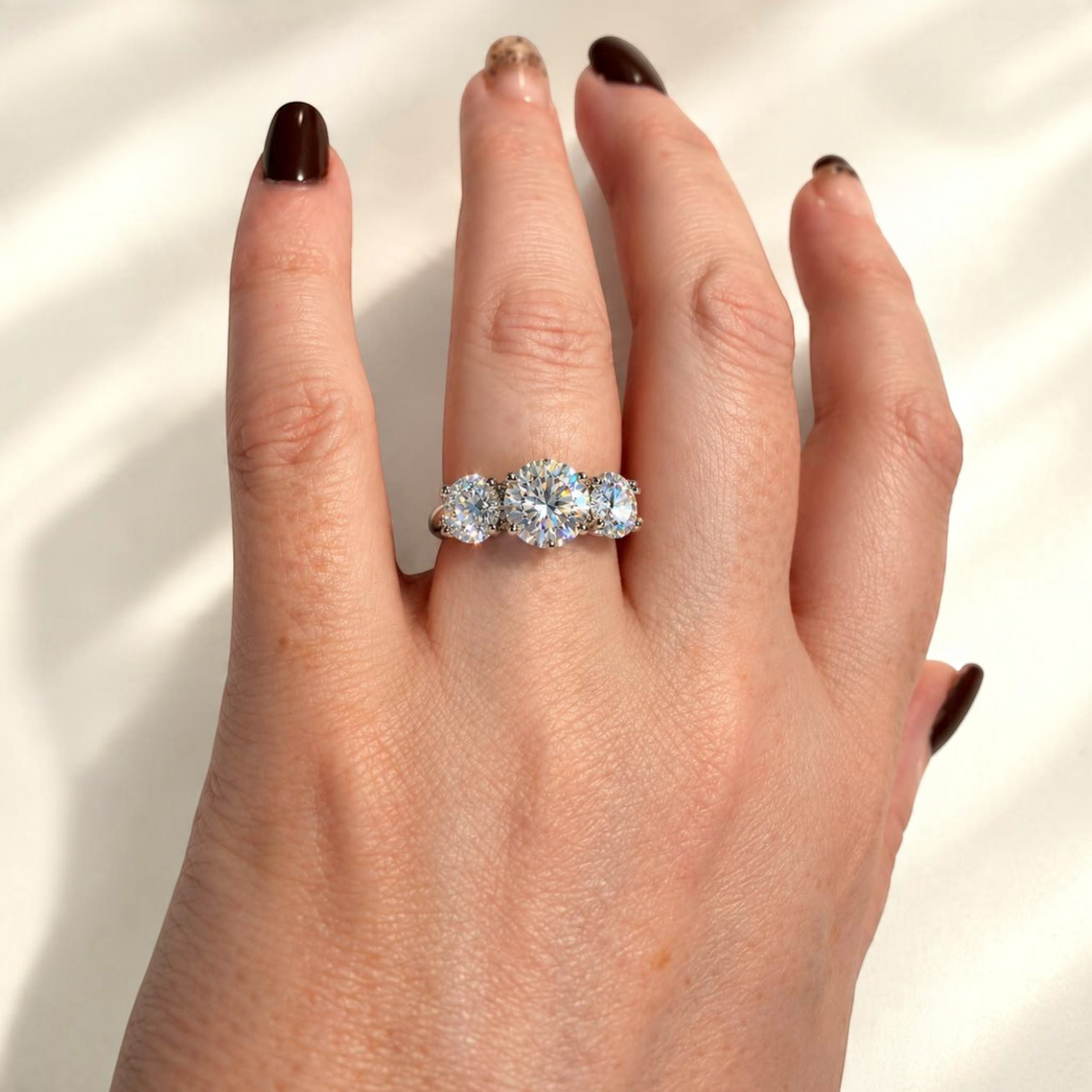 Radiant Promise Three-Stone Ring