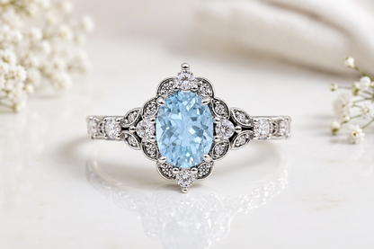 Something Blue Aquamarine Ring