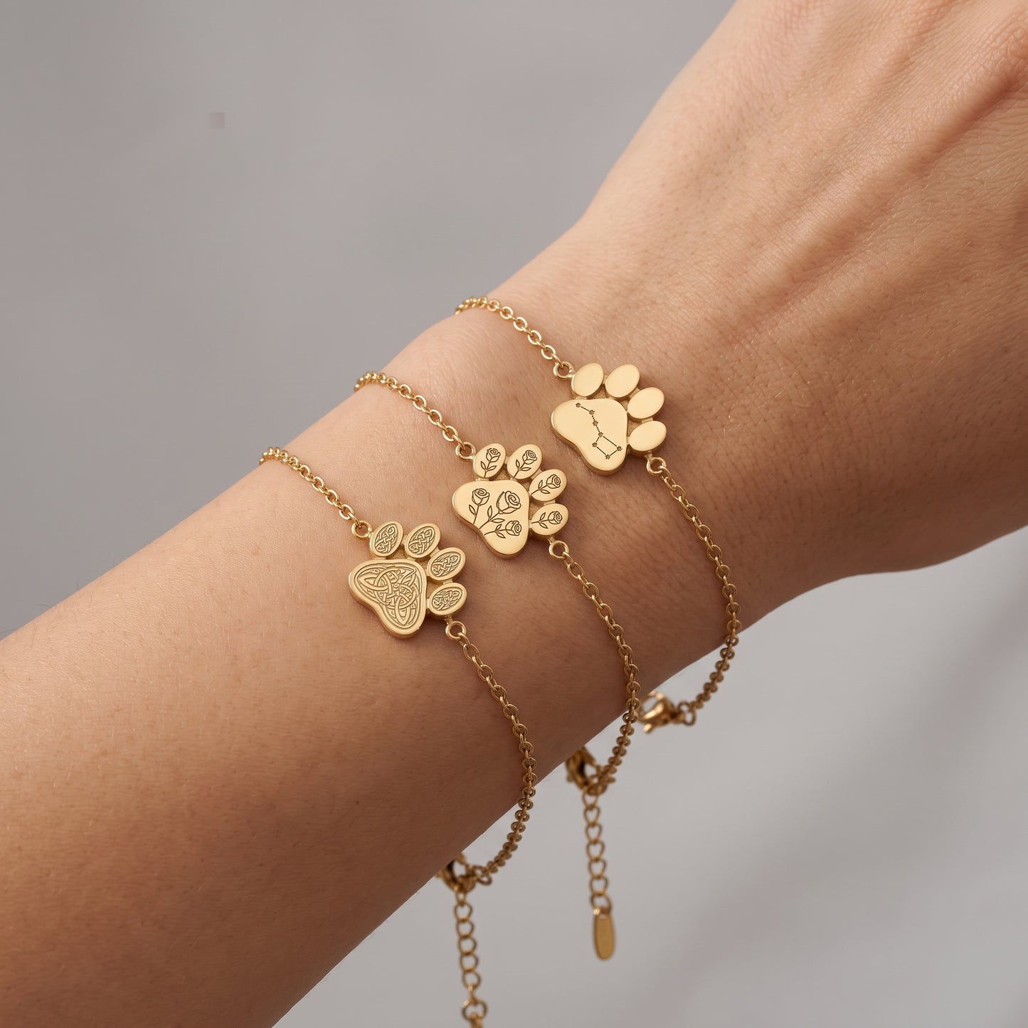 Paw Print Engravable Bracelet