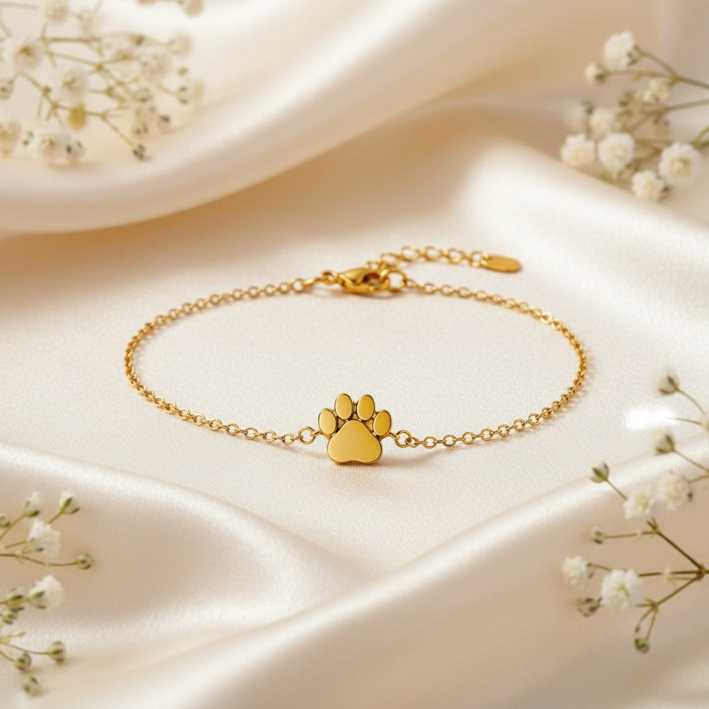 Paw Print Engravable Bracelet