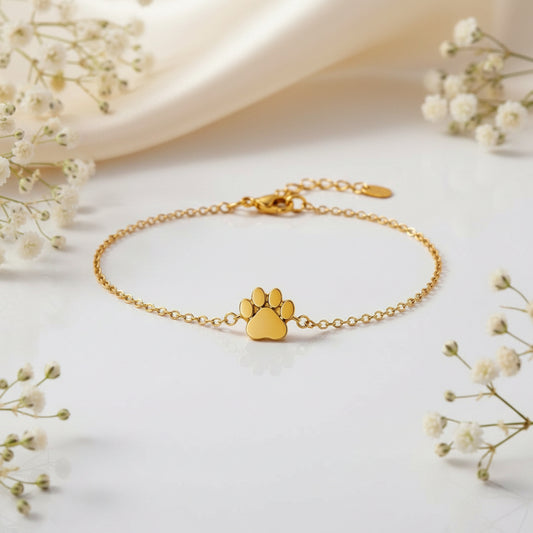 Paw Print Engravable Bracelet