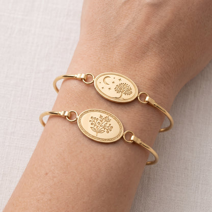 Oval Engravable Bangle