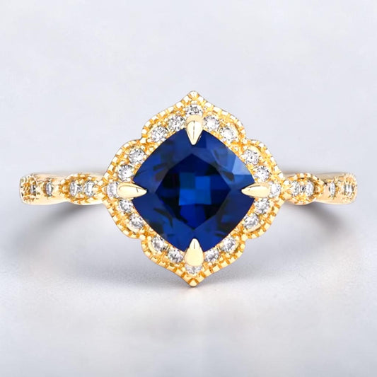 Midnight Halo Ring