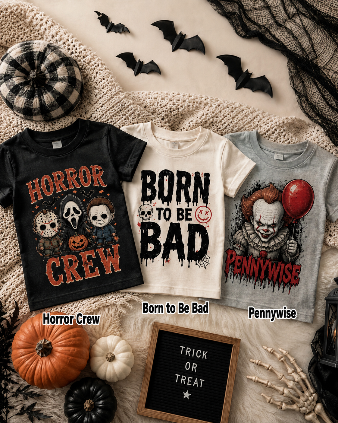 Custom Fall & Halloween Kids Tees