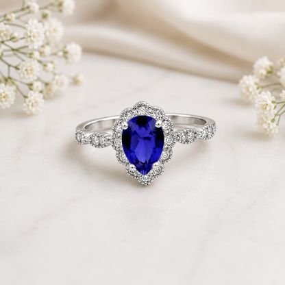 Tears of Joy Pear Ring