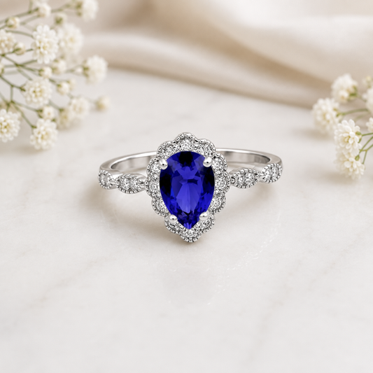 Tears of Joy Pear Ring