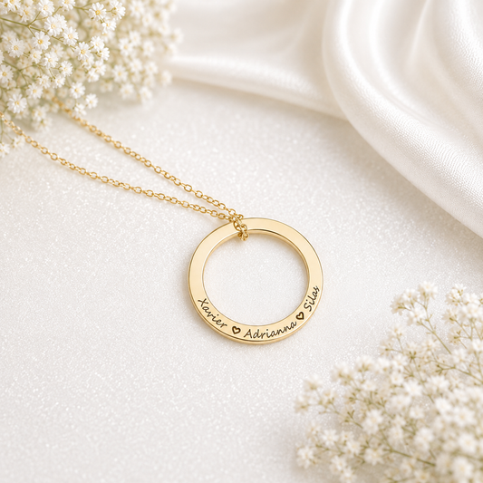 Circle of Love Name Necklace