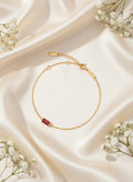 Baguette Birthstone Stacking Bracelet
