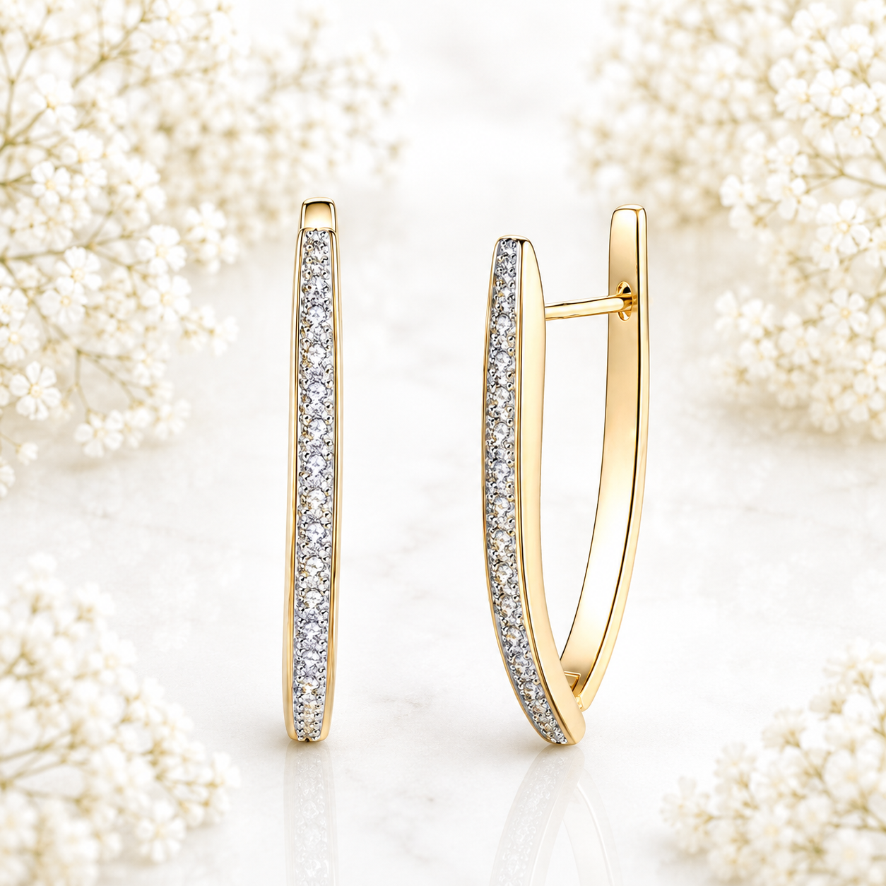 Golden Arc Earrings