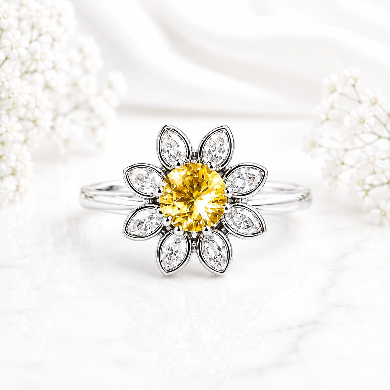 Golden Bloom Ring