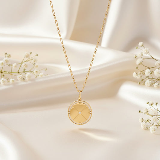 Guided Path Compass Necklace