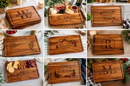 Personalized Wood Serving Tray