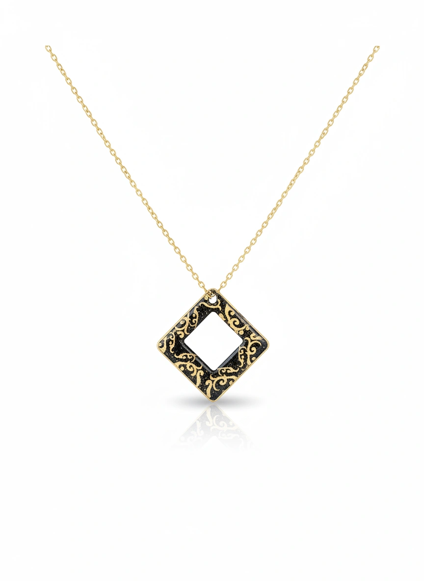 Golden Heritage Square Pendant