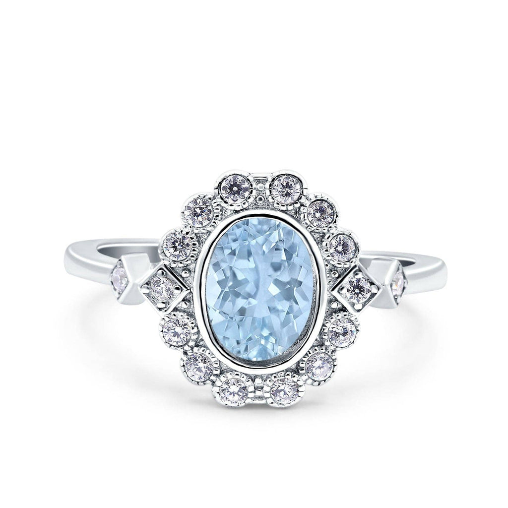 Ocean’s Embrace Halo Ring