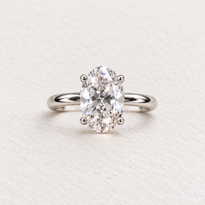 The Everlasting Oval Solitaire Ring