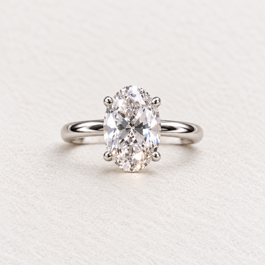 The Everlasting Oval Solitaire Ring