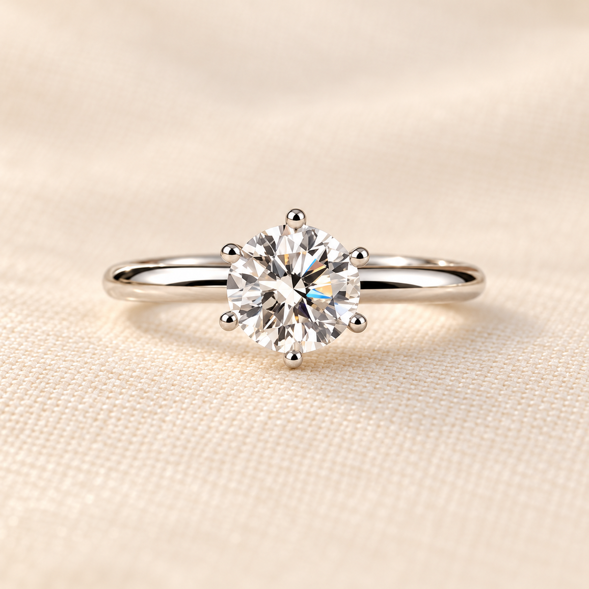 Everlight Moissanite Solitaire Ring