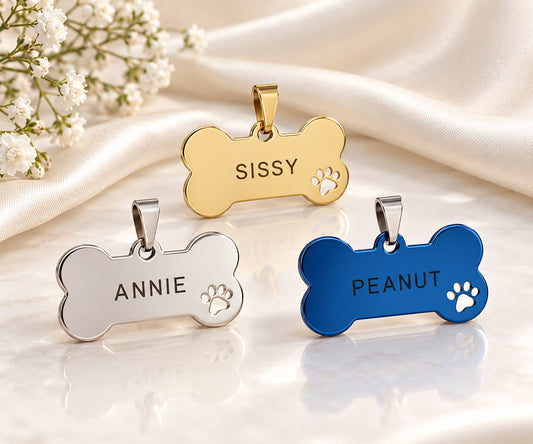 Custom engraved pet ID tags