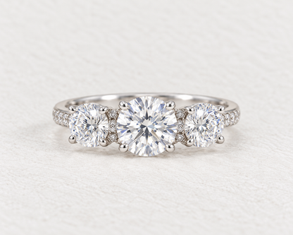 Radiant Promise Three-Stone Ring