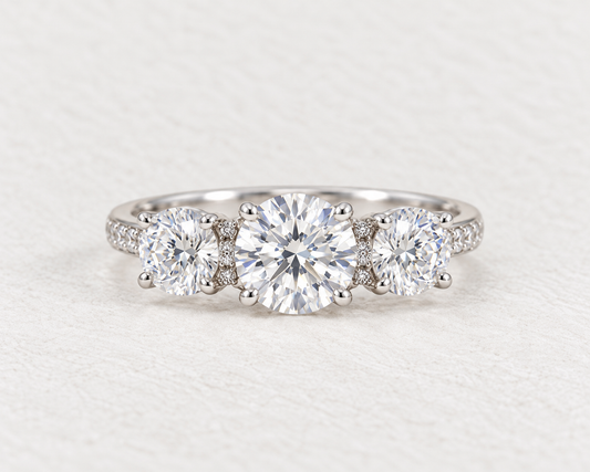 Radiant Promise Three-Stone Ring