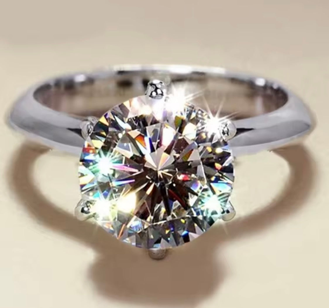 Timeless Brilliance Moissanite Solitaire Ring close-up