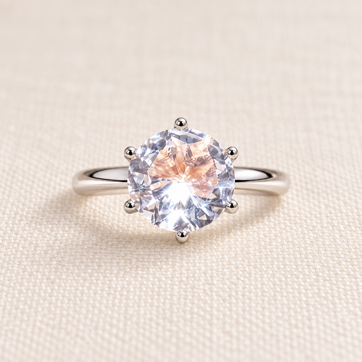 Timeless Brilliance Moissanite Solitaire Ring